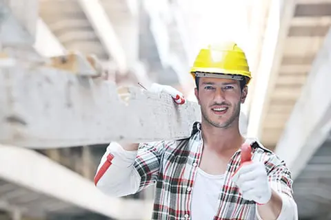 Young construction worker.