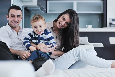 Couple with toddler.