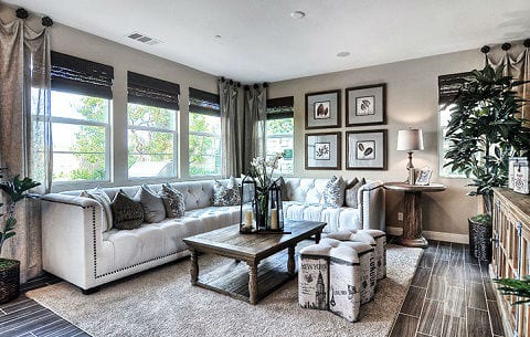 Image of great room of a Lennar Home. 